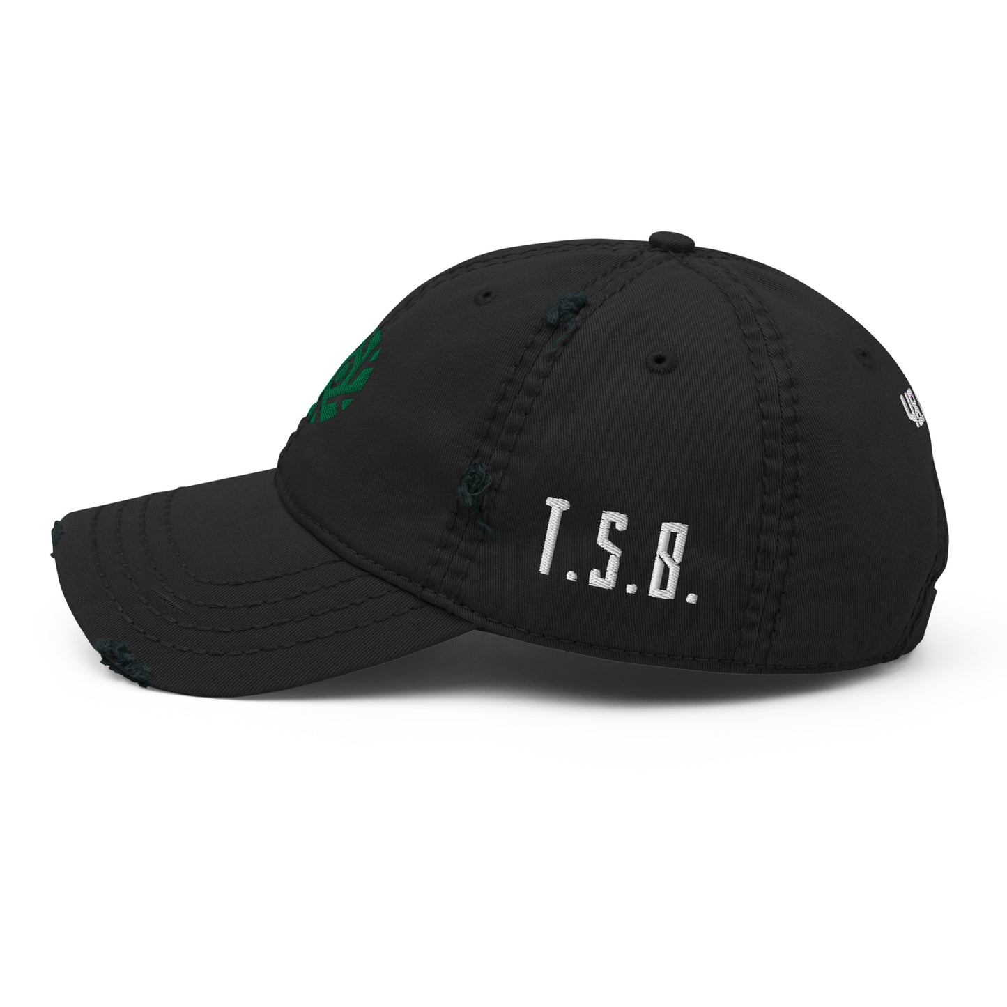 "Legacy of Snow" Cycle Distressed Dad Hat Gone Green