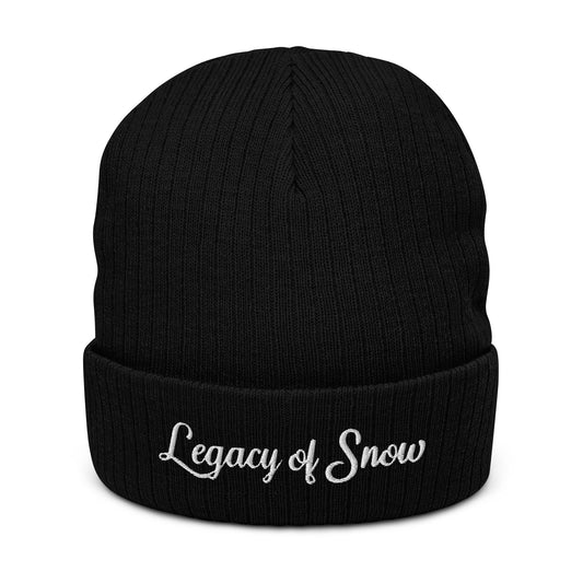 "Legacy of Snow" Ribbed Knit Beanie