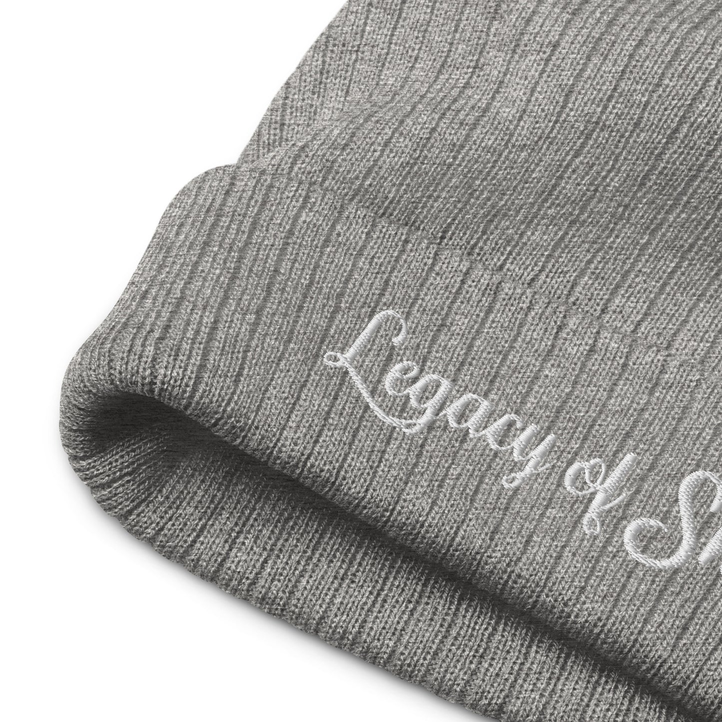 "Legacy of Snow" Ribbed Knit Beanie