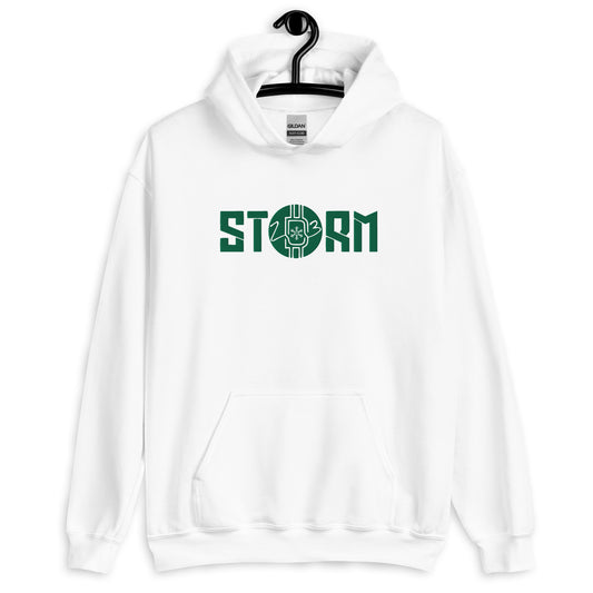 "STORM" Hoodie Gone Green On White